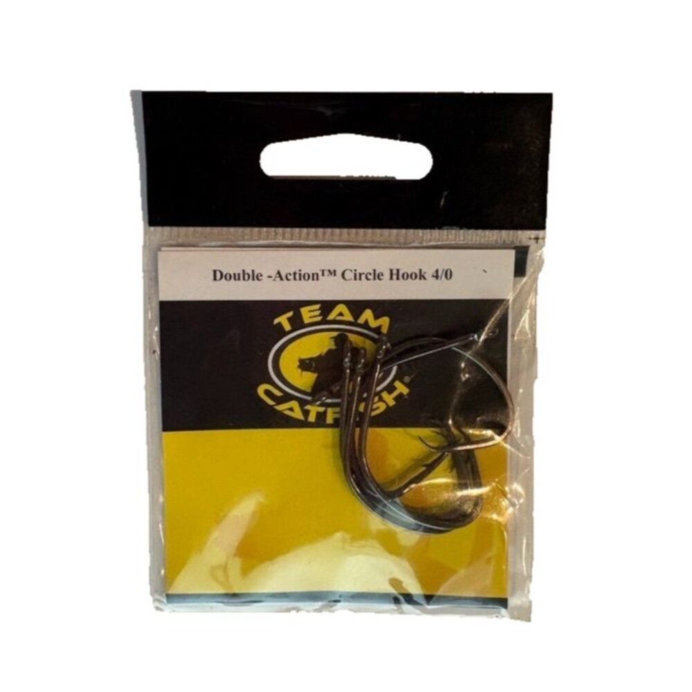 Team Catfish Double-Action Circle Hook 4/0 – Pack of Hooks – NEW